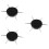 3Pièces Instruments Dotting Acier Noir Pour Création D’ongles 9