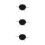 3Pièces Instruments Dotting Acier Noir Pour Création D’ongles 10