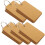 20Pièces Notepad Cartes Blanches Perforées Marron Pour 2