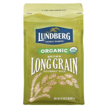 Lundberg, Organic Ryż Brązowy, Długa Grana, 32 oz (907 g)