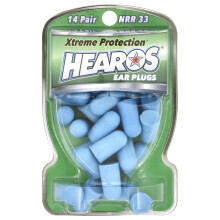 Hearos, Xtreme Protection Ear Plugs, sininen, NRR 33, 14 paria