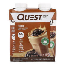 Quest Nutrition, Eiwit Shake, Koffie, 4 Shakes, 11 fl oz (325 ml) Elke