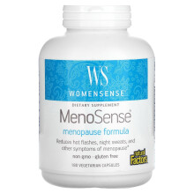 Natural Factors, WomenSense, MenoSense, Fórmula de Menopausa, 180 Cápsulas Vegetarianas