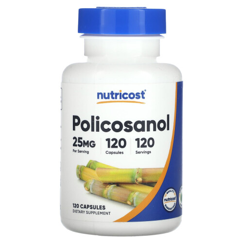 Nutricost, Policosanol, 25 mg, 120 Kapseln