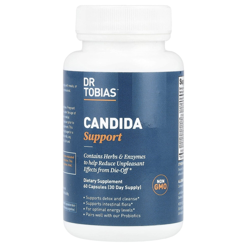 Dr. Tobias , Candida Support, 60 Capsules