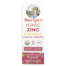 MaryRuth's, Organisk Ionisk Zink Flytande Droppar, Strawberry Lemon, 4 fl oz (120 ml)