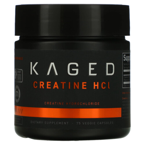 Kaged, Κρεατίνη HCl, 75 Βοτανογενή Φιάλες
