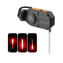Feu arrière de vélo rechargeable par USB - Plusieurs couleurs, 300mAh, compact