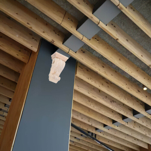 3Pièces Corbeaux Sculptés En Bois Khaki Décorations Rustiques 2