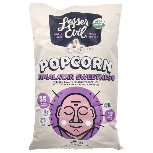 LesserEvil, Popcorn, Himalayan Zoetheid, 6.4 oz (181 g)