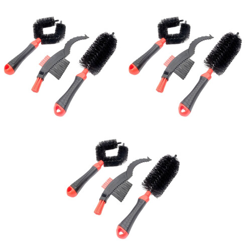 9Pièces Brosses Nettoyage Rouge Et 2