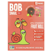 Bob Snail, Hedelmäroolit, Omena-Strawberry, 10 Pussit, 0.35 oz (10 g) Kukin