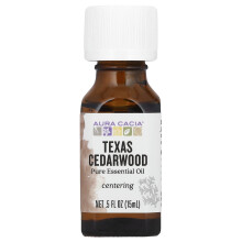 Aura Cacia, Aceite Esencial Puro, Texas Cedarwood, 0.5 fl oz (15 ml)