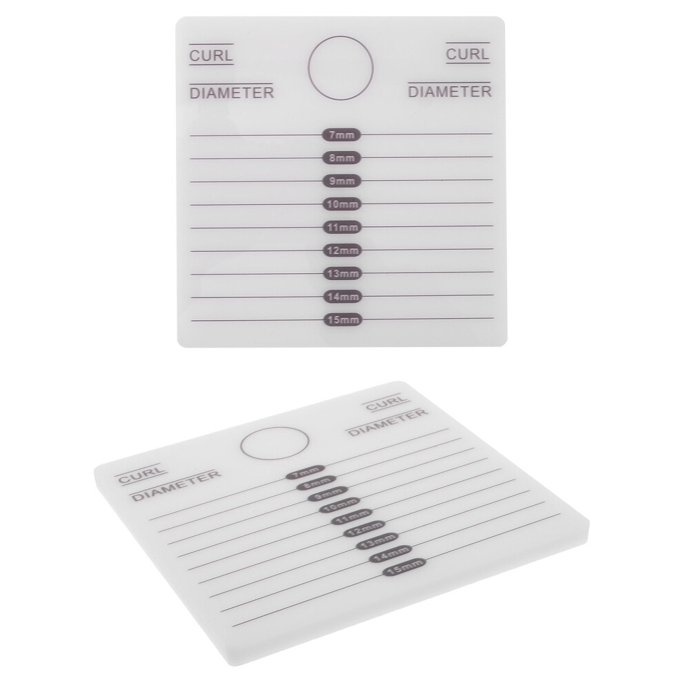 Iplusmile White 10Pcs Portable Acrylic Eyelash Extension Tray Lash Accessory