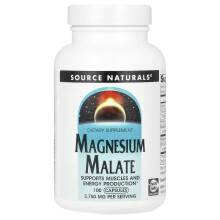 Source Naturals, Magnesium Malate, 100 Capsules