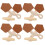 32Pairs Stylish Horn Design PU Coat Sewing Toggle Buttons 1