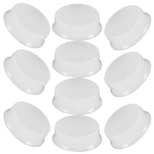 50Pcs White Silicone Flute Plugs Flexible Open Hole Stopper for Repair