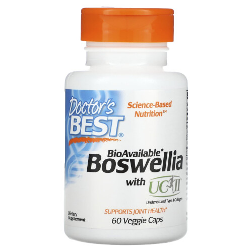 Doctor's Best, Βοσβελία με UC-II, 60 Veggie Caps
