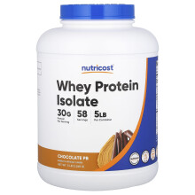 Nutricost, Proteina Idrolizzata di Latte, Chocolate PB, 5 libbre (2.268 g)