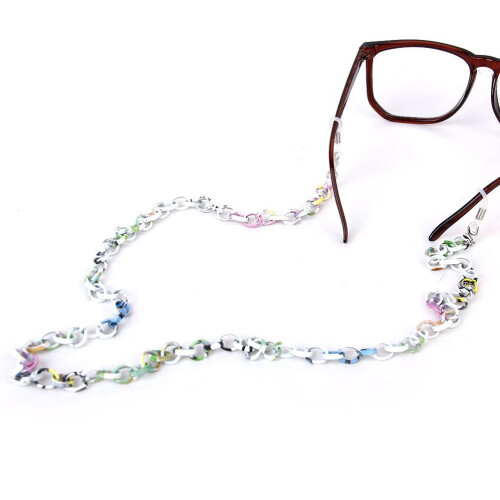 3Pcs Durable Aluminum Eyeglass Chain Nonslip Holder Multicolor