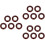 15Pièces Rack Baguettes Bois Rouge Usage 6