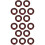 15Pièces Rack Baguettes Bois Rouge Usage 8