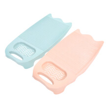 4Pcs Portable Plastic Washboard with Soap Holder Multi Use