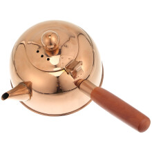 3Pcs Household Stainless Steel Tea Kettle Rose Gold Wooden Handle