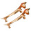 6Pièces Repose Baguettes Zinc Alliage Support Couverts 3