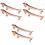 6Pièces Repose Baguettes Zinc Alliage Support Couverts 5