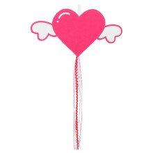 1Valentijnsdag Tuinvlag Roze Hart Met Kwast Buiten Decor