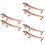 6Pièces Repose Baguettes Zinc Alliage Support Couverts 8