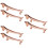 6Pièces Repose Baguettes Zinc Alliage Support Couverts 9