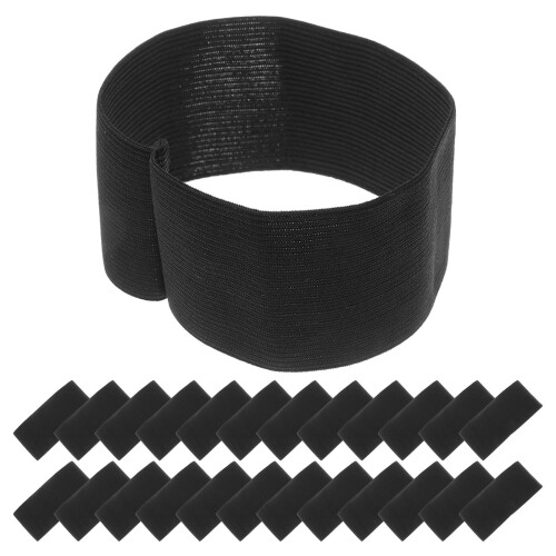 30Pièces Brassards Élastiques Polyester Pour Cérémonie De Deuil