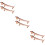 6Pièces Repose Baguettes Zinc Alliage Support Couverts 11