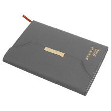 3Pcs Thick Paper Grey Faux Office Agenda Notebooks