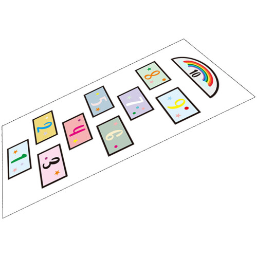 2Pièces Autocollants Sol De Jeu Multicolores Pour Enfants 1