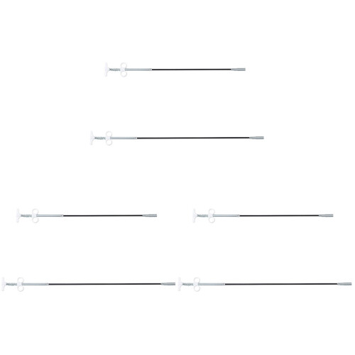 6Pièces Accessoires De Nettoyage Canalisation Noir Flexible Durable 2