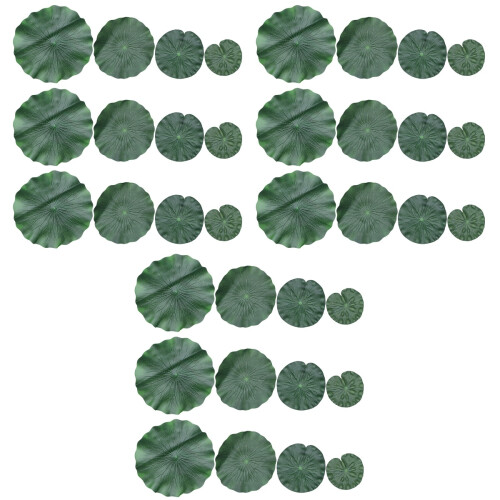 36Pièces Lotus Vertes Créatives Pour DIY 2