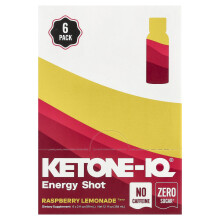 Ketone-IQ, Energetický Šot, Fruktová Citronád, Bez Kofeinu, 6 Flášení, 2 fl oz (59 ml) Každé