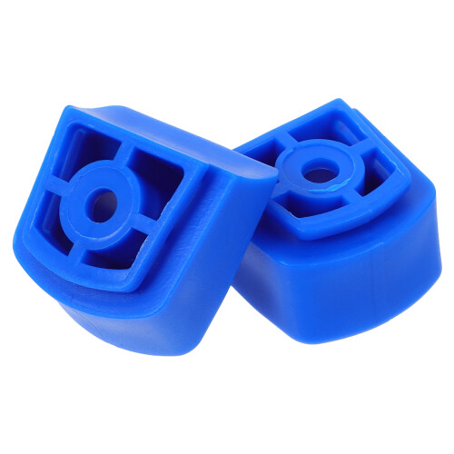 6Pcs Junior Roller Skate Brake Stoppers Durable Sky-Blue Rubber Steel