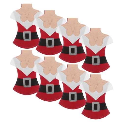 32Pcs Multi Fabric Christmas Silverware Holders Reusable Utensil Pouch