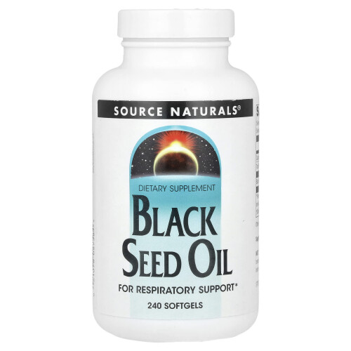 Source Naturals, Μαύρο Σπέρμα Ελαιώματος, 240 Μυξώματα