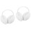 2Pièces Cache-Oreilles Blancs Chauffants Mode Pour 6
