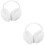 2Pièces Cache-Oreilles Blancs Chauffants Mode Pour 8