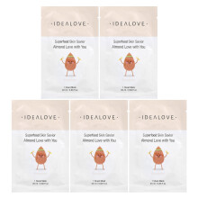 Idealove, Superfood-ihmisten Pelastaja, Mandle-Teinillä Sinulle, 5 Kauneus- Lasi- Maskeja, 0,68 fl oz (20 ml) Kussakin
