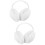2Pièces Cache-Oreilles Blancs Chauffants Mode Pour 9
