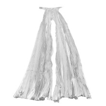 3Pcs Silver Belly Dance Wings Angel Style with Lace-Up Tie for Dancing