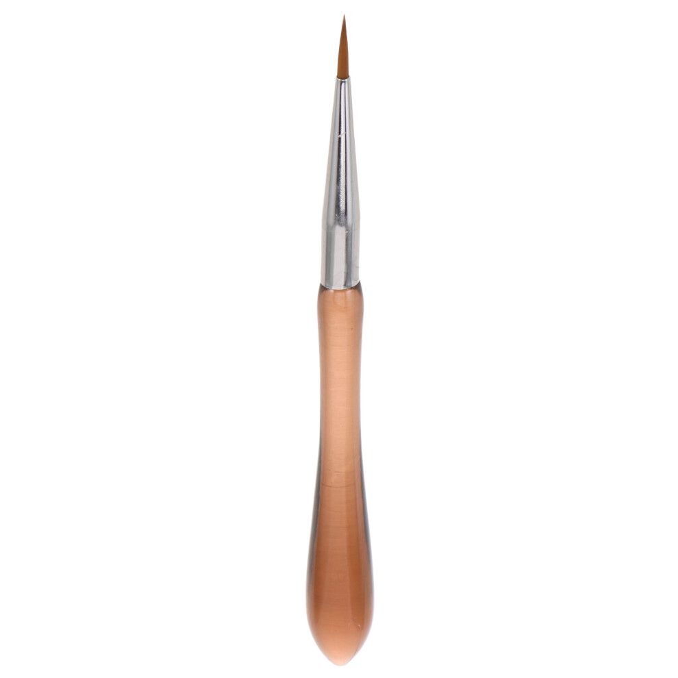 Iplusmile 3Pcs Coffee Thin Brush For Nails Professional Nail Art Liner Pens Diy