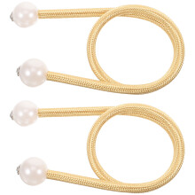 10Pcs Yellow Curtain Holding Straps Polyester Silk Decorative Rope